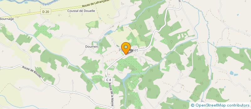 localisation de l'entreprise COMMUNE DE PUYCORNET  PUYCORNET