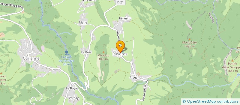 localisation de l'entreprise COMMUNE DE PUYGROS  PUYGROS