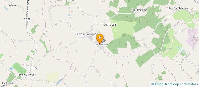 localisation de l'entreprise COMMUNE DE PUYSSERAMPION  PUYSSERAMPION