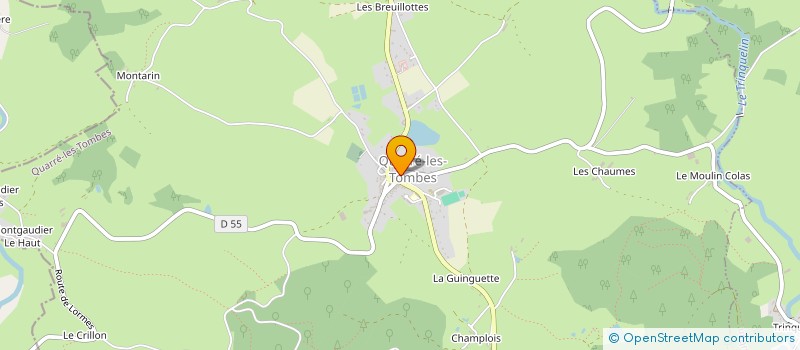 localisation de l'entreprise COMMUNE DE QUARRE LES TOMBES  QUARRE-LES-TOMBES