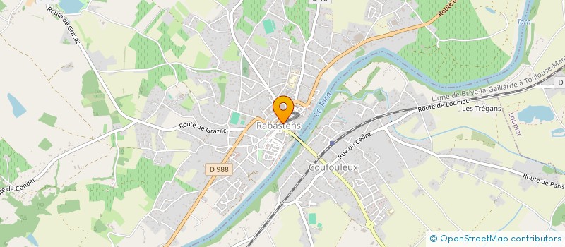 localisation de l'entreprise COMMUNE DE RABASTENS  RABASTENS