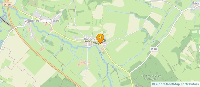 localisation de l'entreprise COMMUNE DE RACECOURT  RACECOURT