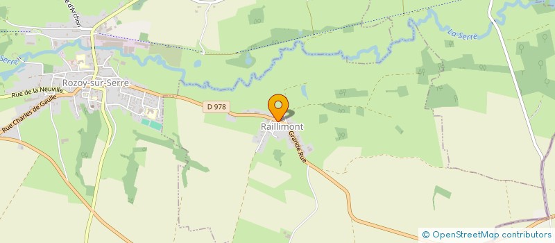 localisation de l'entreprise COMMUNE DE RAILLIMONT  RAILLIMONT