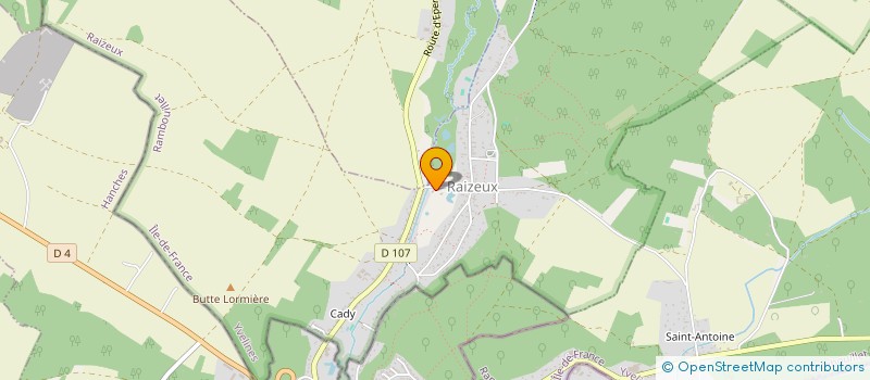localisation de l'entreprise COMMUNE DE RAIZEUX  RAIZEUX