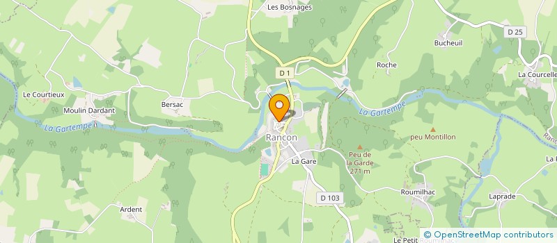 localisation de l'entreprise COMMUNE DE RANCON à RANCON