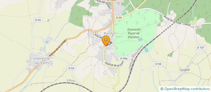 localisation de l'entreprise COMMUNE DE RANDAN  RANDAN