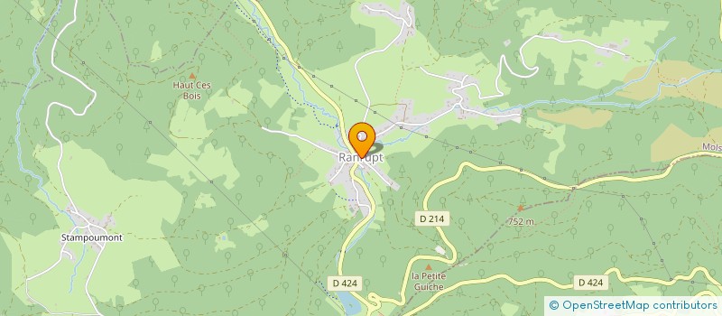 localisation de l'entreprise COMMUNE DE RANRUPT  RANRUPT