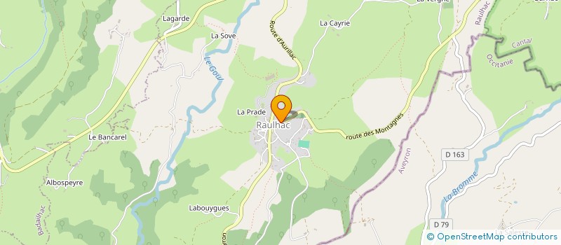 localisation de l'entreprise COMMUNE DE RAULHAC à RAULHAC
