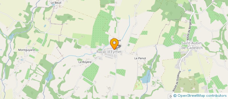 localisation de l'entreprise COMMUNE DE RAZAC D'EYMET  RAZAC-D'EYMET