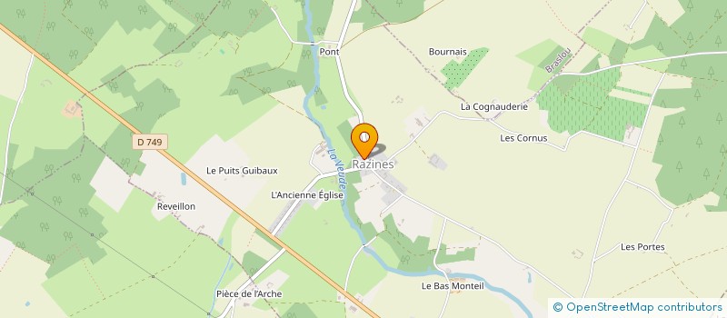 localisation de l'entreprise COMMUNE DE RAZINES  RAZINES