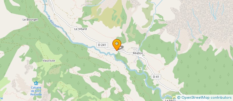 localisation de l'entreprise COMMUNE DE REALLON  REALLON