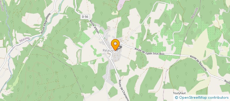 localisation de l'entreprise COMMUNE DE REAUVILLE  REAUVILLE