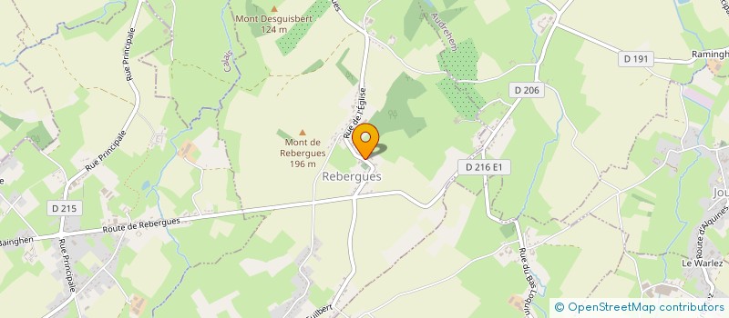 localisation de l'entreprise COMMUNE DE REBERGUES  REBERGUES