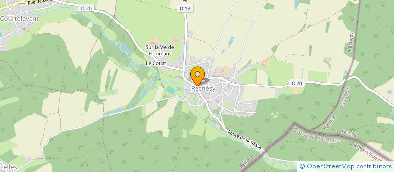 localisation de l'entreprise COMMUNE DE RECHESY à RECHESY