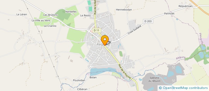 localisation de l'entreprise COMMUNE DE REGUINY  REGUINY