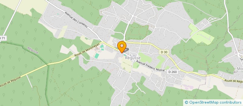 localisation de l'entreprise COMMUNE DE REGUSSE à REGUSSE
