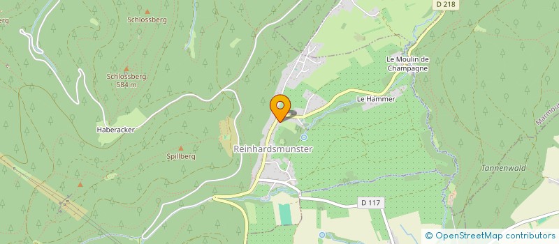 localisation de l'entreprise COMMUNE DE REINHARDSMUNSTER  REINHARDSMUNSTER