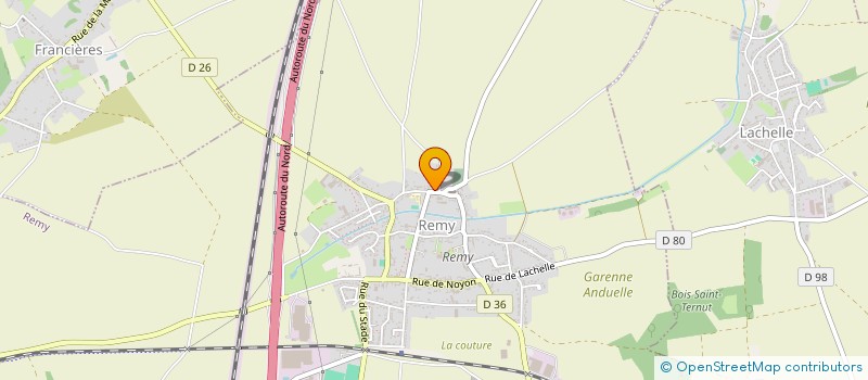 localisation de l'entreprise COMMUNE DE REMY  REMY