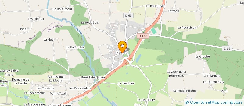 localisation de l'entreprise COMMUNE DE RENAC  RENAC