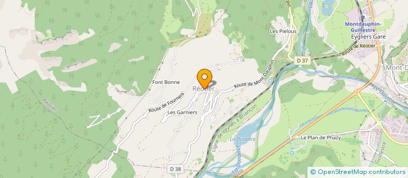 localisation de l'entreprise COMMUNE DE REOTIER  REOTIER