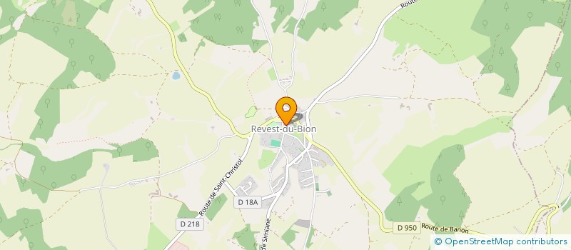 localisation de l'entreprise COMMUNE DE REVEST DU BION  REVEST-DU-BION