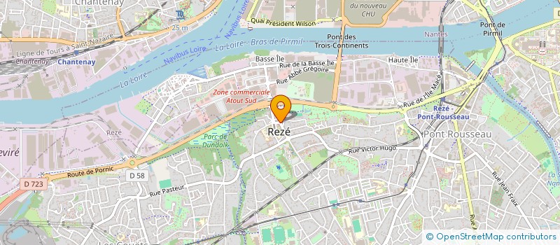 localisation de l'entreprise COMMUNE DE REZE à REZE