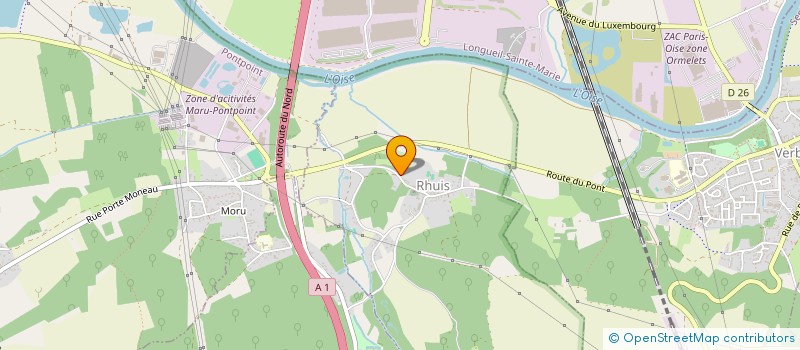localisation de l'entreprise COMMUNE DE RHUIS  RHUIS