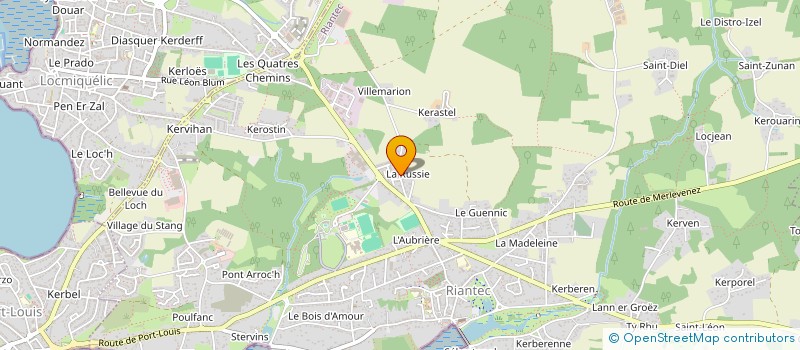 localisation de l'entreprise COMMUNE DE RIANTEC  RIANTEC