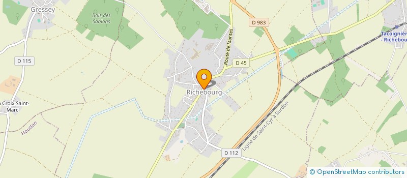 localisation de l'entreprise COMMUNE DE RICHEBOURG  RICHEBOURG