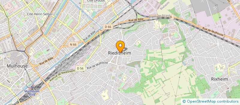 localisation de l'entreprise COMMUNE DE RIEDISHEIM  RIEDISHEIM