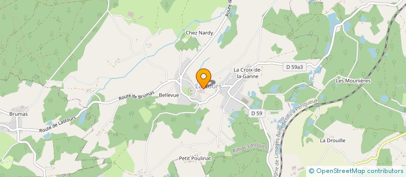 localisation de l'entreprise COMMUNE DE RILHAC LASTOURS  RILHAC-LASTOURS