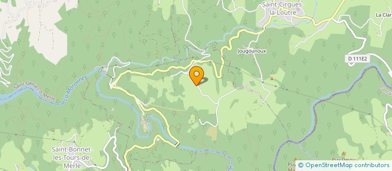 localisation de l'entreprise COMMUNE DE RILHAC XAINTRIE  RILHAC-XAINTRIE