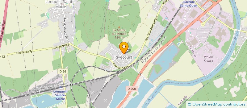 localisation de l'entreprise COMMUNE DE RIVECOURT  RIVECOURT