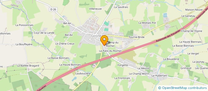 localisation de l'entreprise COMMUNE DE RIVES-DU-COUESNON  RIVES-DU-COUESNON