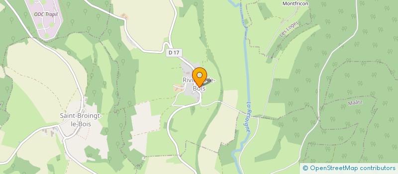 localisation de l'entreprise COMMUNE DE RIVIERES LE BOIS à RIVIERES-LE-BOIS