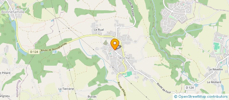 localisation de l'entreprise COMMUNE DE ROCHE  ROCHE