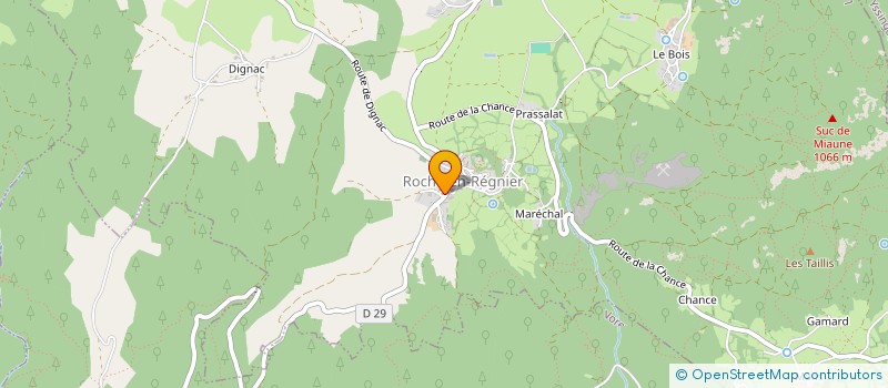 localisation de l'entreprise COMMUNE DE ROCHE EN REGNIER  ROCHE-EN-REGNIER