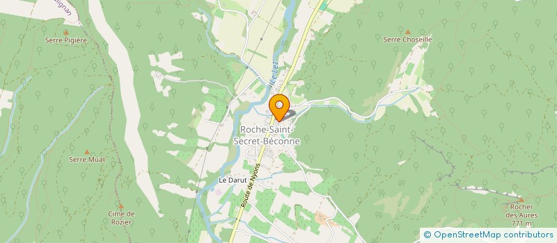 localisation de l'entreprise COMMUNE DE ROCHE SAINT SECRET BECONNE  ROCHE-SAINT-SECRET-BECONNE