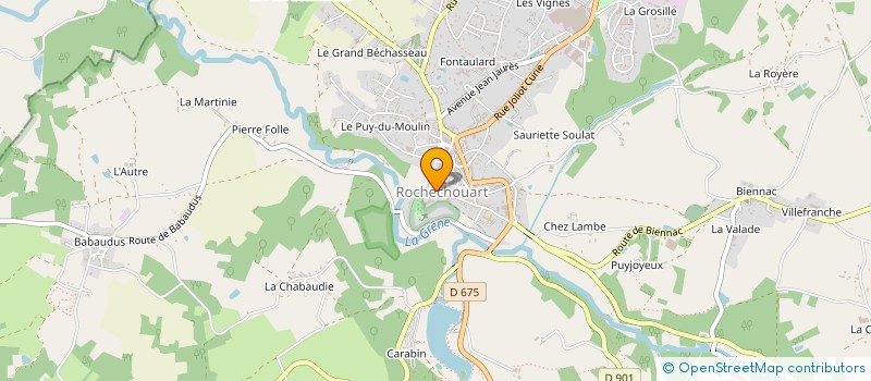 localisation de l'entreprise COMMUNE DE ROCHECHOUART à ROCHECHOUART