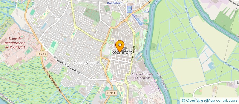 localisation de l'entreprise COMMUNE DE ROCHEFORT  ROCHEFORT