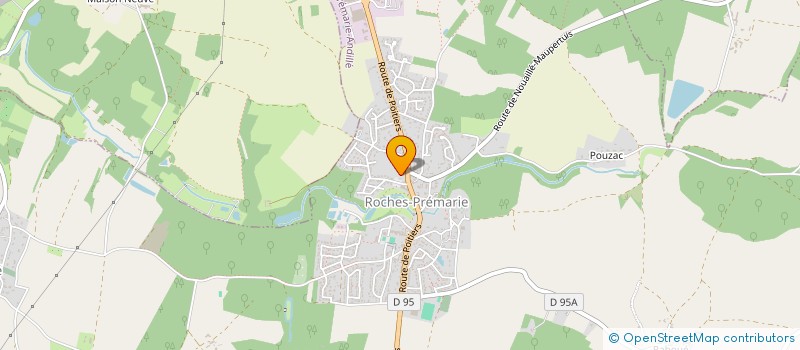 localisation de l'entreprise COMMUNE DE ROCHES PREMARIE ANDILLE  ROCHES-PREMARIE-ANDILLE