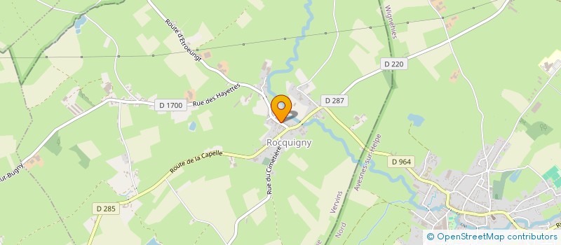 localisation de l'entreprise COMMUNE DE ROCQUIGNY  ROCQUIGNY