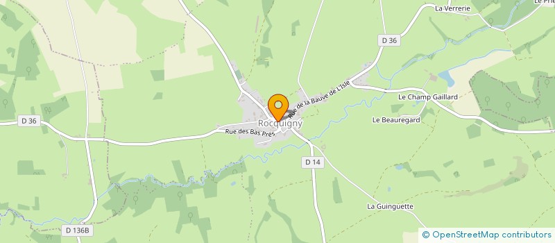 localisation de l'entreprise COMMUNE DE ROCQUIGNY  ROCQUIGNY