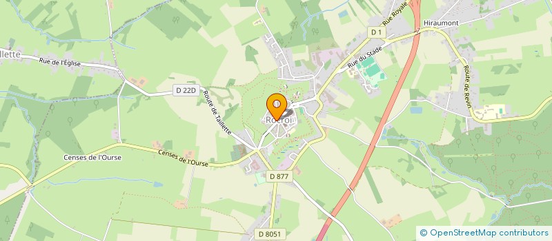 localisation de l'entreprise COMMUNE DE ROCROI  ROCROI