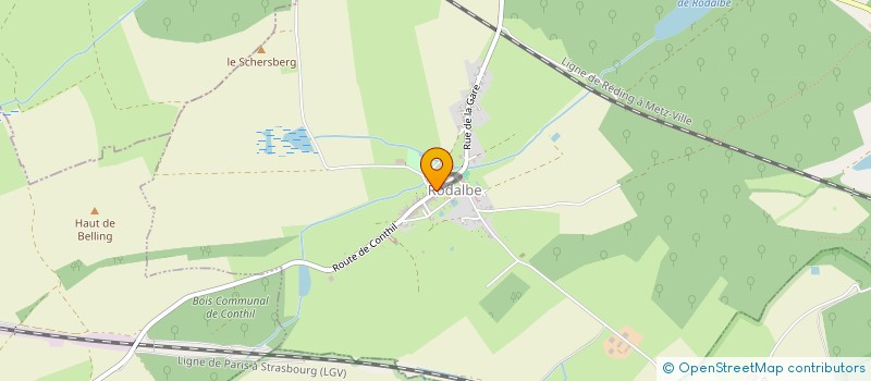 localisation de l'entreprise COMMUNE DE RODALBE  RODALBE