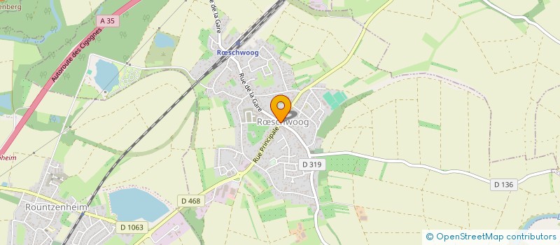 localisation de l'entreprise COMMUNE DE ROESCHWOOG  RSCHWOOG