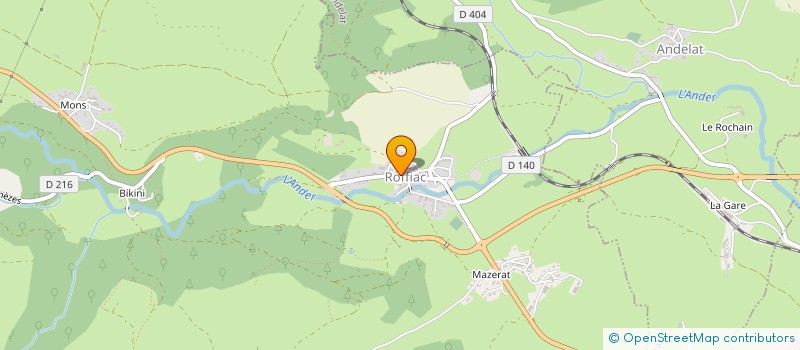 localisation de l'entreprise COMMUNE DE ROFFIAC à ROFFIAC