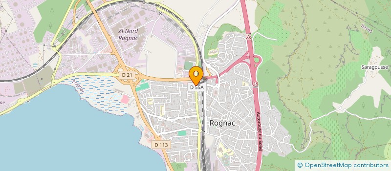 localisation de l'entreprise COMMUNE DE ROGNAC  ROGNAC