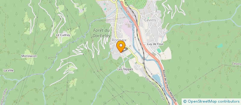 localisation de l'entreprise COMMUNE DE ROGNAIX  ROGNAIX