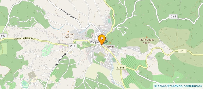 localisation de l'entreprise COMMUNE DE ROGNES  ROGNES